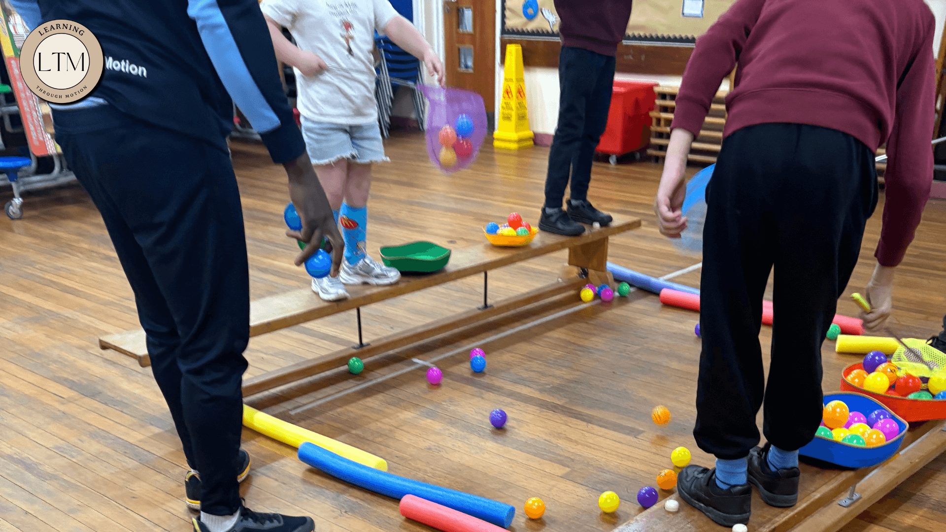 Maths Through Sport session in action