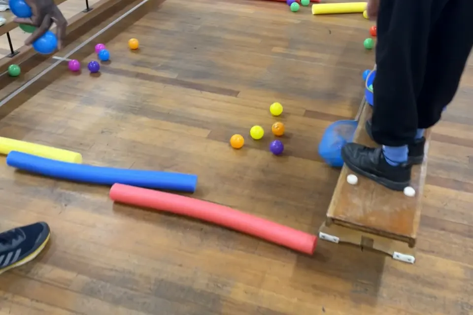 Maths Through Sport session in action