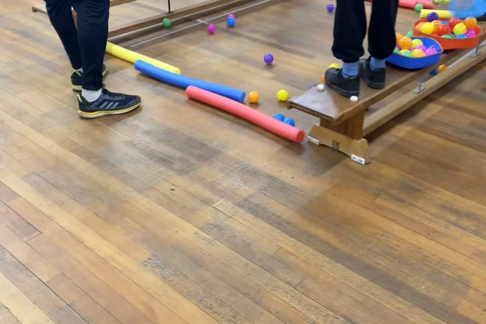 Maths Through Sport session in action